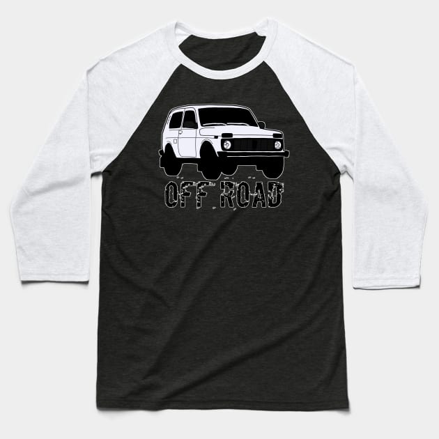 Lada niva Baseball T-Shirt by Ntdesignart